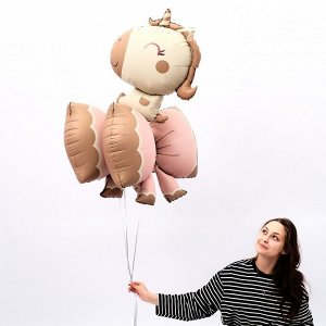Воздушный шар фольгированный 31" «Единорог», фигура, матовый