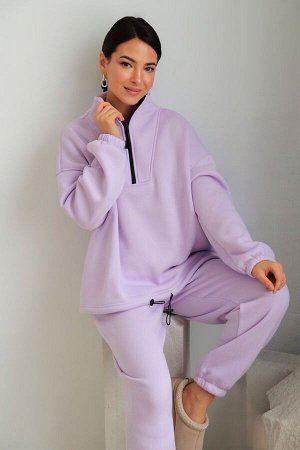 Костюм спортивный лавандовый (футер с начёсом)