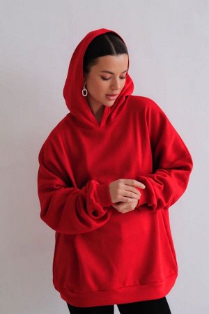 Худи красное (футер с начесом)