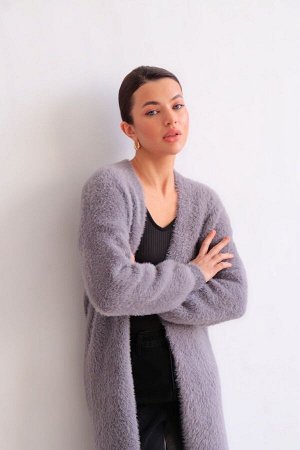 Кардиган серый