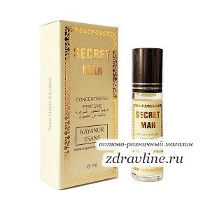 Маслянные духи Secret man (Секрет Мен) Kayanur Esans 6 мл