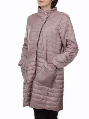 K-532 GRAY PINK Куртка демисезонная стеганая женская (70 гр. холлофайбер)