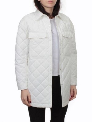 H24-002 WHITE Куртка демисезонная женская (100 гр. холлофайбер)