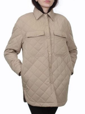 H24-002 BEIGE Куртка демисезонная женская (100 гр. холлофайбер)