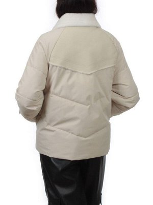 S24-163 BEIGE Куртка демисезонная женская (100 гр. холлофайбер)