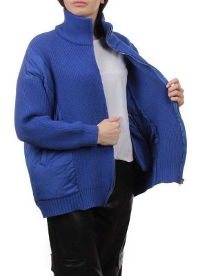 3155 BLUE Куртка-кардиган женская (90% хлопок, 10% синтепон)