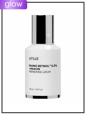Anua Сыворотка для лица обновляющая с ретинолом и ниацинамидом Serum Renewing Nano Retinol 0 3% + Niacin, 30 мл