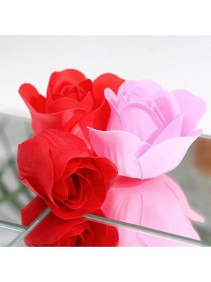 Мыльные розочки, цветные оттенки, набор 12 шт.