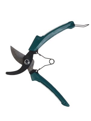 Секатор плоскостной, 8" (20 см), с пластиковыми ручками, Greengo