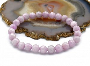 Браслет из Кунцита шарик 7мм, 15г