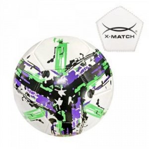 Мяч футбольный X-Match, 2 слоя PVC, камера резина , машин обр.