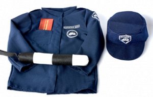 Набор ДПС 2 (куртка,кепка, жезл,удостоверение,чехол,тремпель)