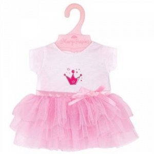 Одежда для куклы 38-43 см, юбка и футболка "Принцесса"