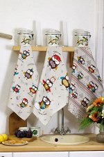 Комплект полотенец 48*60 см, 3 шт., рогожка (Мудрёна)