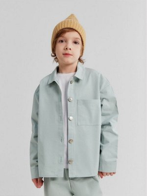 Рубашка детская MINAKU: Jeans collection, цвет мятный.