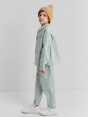 Рубашка детская MINAKU: Jeans collection, цвет мятный.