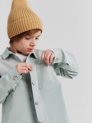 Рубашка детская MINAKU: Jeans collection, цвет мятный.
