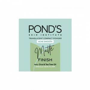 POND’S Translucent Compact Powder Acne Smooth Matte Finish 4,5 g., Полупрозрачная компактная пудра с гладким матовым покрытием от акне 4,5 гр.