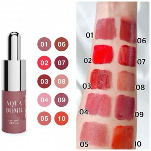 Тинт для губ с гиалуроновой кислотой SRICHAND Srichan Lip Tint Serum Aqua Bomb 10 оттенков / Aqua Bomb Lip Tint Serum (1,7 г)