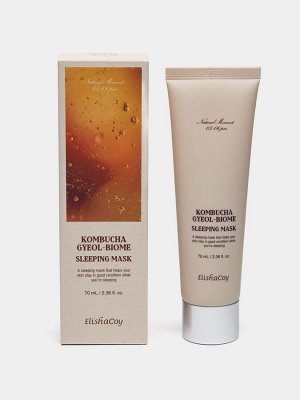 Ночная маска для лица c экстрактом чайного гриба Elishacoy Kombucha Gyeol Biome Sleeping Mask, 70мл
