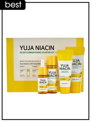 Набор для ухода за кожей лица с экстрактом юдзу Some By Mi Kit Edition Yuja Niacin Anti Blemish Starter, 30/30/10 мл /20 гр