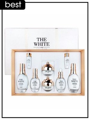 Набор для лица отбеливающий с гиалуроновой кислотой Anjo Professional Skin Care 6 Set The White Signature Hyaluronic, 120/120/50/50/30/30 мл 50/50 гр
