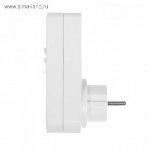 Таймер розеточный электронный Luazon Lighting, 16 A, интервал 1 минута, 220 В, недельный