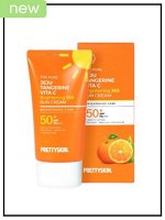 PrettySkin Крем для лица солнцезащитный с экстрактом мандарина Sun Cream The Pure Jeju Tangerine Vita C Brightening 365, 50 мл