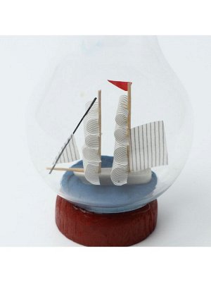 Корабль в лампочке «Парус», фигурка, 10x6 см, МИКС