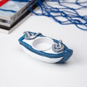Деревянный подсвечник на 1 свечу «Лодка», 13?6?6 см