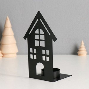 Металлический подсвечник на 1 свечу «Домик», d=4 см, 7x9x14.5 см
