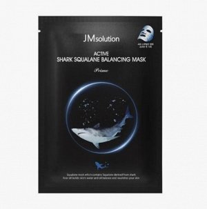 Тканевая маска, д/лица с Акульим Скваланом, JM Solution, Ю.Корея, 30 г