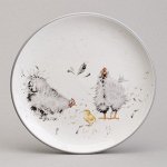 Закусочная тарелка &quot;Смешные Куры&quot; 21 см, 1 шт.