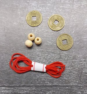 Комплект монет для установки денежного желания.