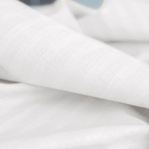 Постельное белье 2-спальное, простыня 200х220 см, 2 наволочки 70х70 см, пододеяльник 180х215 см, Волшебная ночь, страйп-ранфорс, Warm white 8709/2