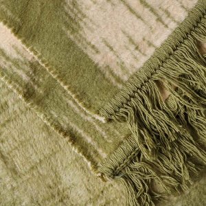 Плед евро, 200х220 см, 60% хлопок, 40% акрил, Karteks, Soft Komfort PS1680D, хаки