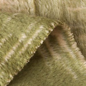 Плед евро, 200х220 см, 60% хлопок, 40% акрил, Karteks, Soft Komfort PS1680D, хаки