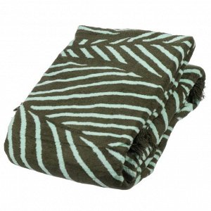 Плед евро, 200х220 см, 60% хлопок, 40% акрил, Karteks, Soft Komfort PS1677A, зеленый