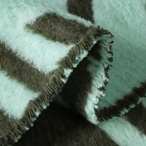 Плед евро, 200х220 см, 60% хлопок, 40% акрил, Karteks, Soft Komfort PS1677A, зеленый