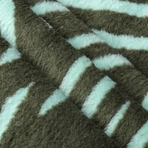 Плед евро, 200х220 см, 60% хлопок, 40% акрил, Karteks, Soft Komfort PS1677A, зеленый