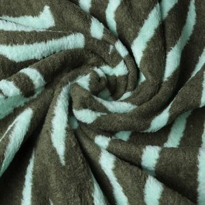 Плед евро, 200х220 см, 60% хлопок, 40% акрил, Karteks, Soft Komfort PS1677A, зеленый