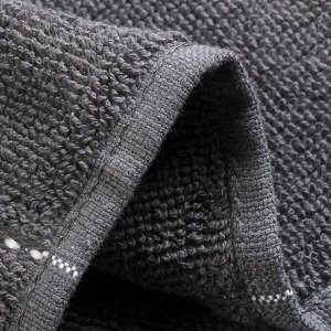Полотенце банное 70х140 см, 100% хлопок, 500 г/м2, Тейс, Silvano, графит, Турция