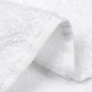Полотенце лицевое 30х70 см, 100% хлопок, 550 г/м2, Сканно, Silvano, белое, Узбекистан