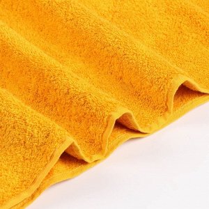 Полотенце банное 70х140 см, 100% хлопок, 550 г/м2, Фелиция, Silvano, горчица, Узбекистан