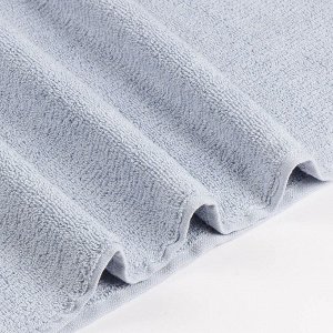Полотенце банное 50х90 см, 100% хлопок, 500 г/м2, Перо, Silvano, серо-голубое, Узбекистан