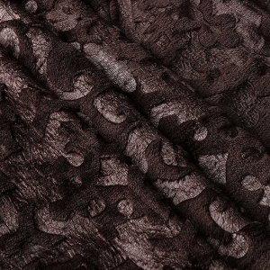 Плед евро, 200х220 см, 100% полиэстер, Silvano, Эфес, кофе