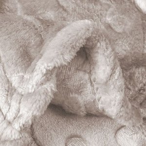 Плед 2-сп, 180х200 см, 100%пэ, Silvano, Эфес, сл кость