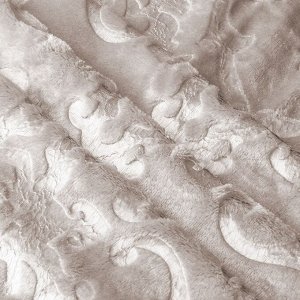 Плед 2-сп, 180х200 см, 100%пэ, Silvano, Эфес, сл кость