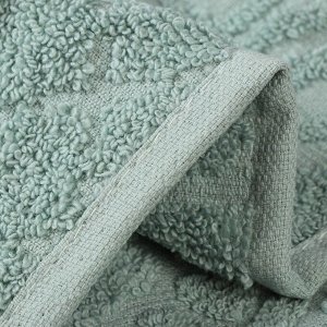 Плед евро, 220х240 см, подарочная коробка, жаккард, 100% хлопок, Karteks, Damask 16, бирюзовый