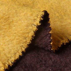 Плед евро, 200х220 см, 60% хлопок, 40% акрил, Karteks, Soft Komfort PD165A, серо-коричневый